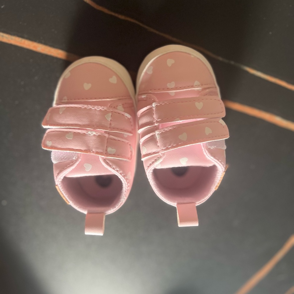 Pink Heart Kids Shoes